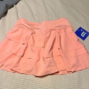 BCG Orange Pink Mini Skater Skirt